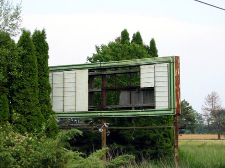 Maple City Drive-In Theatre - Marquee Now - Photo From Water Winter Wonderland (newer photo)